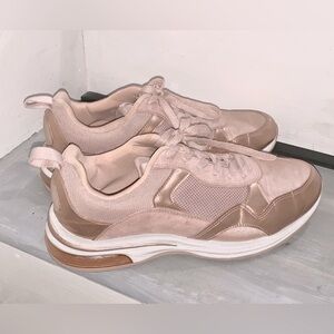 Aldo Women’s Rose Gold Sneakers